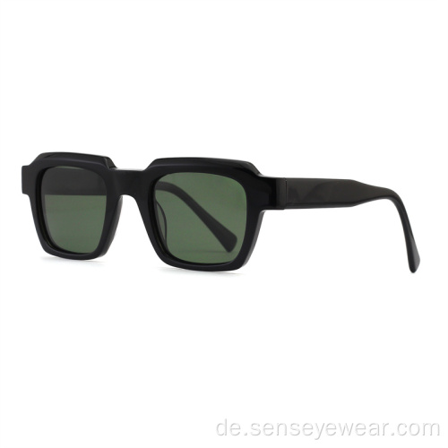 Vintage Fashion Acetat polarisierte Sonnenbrille für Männer